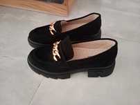 mokasyny buty zamszowe