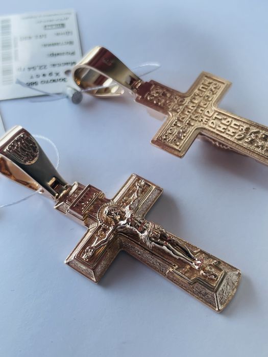 Золотой крест 585 проба