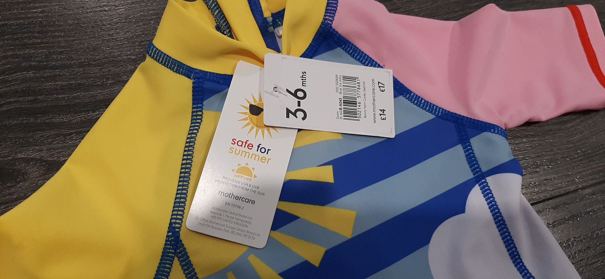 Купальник mothercare 3-6місяців