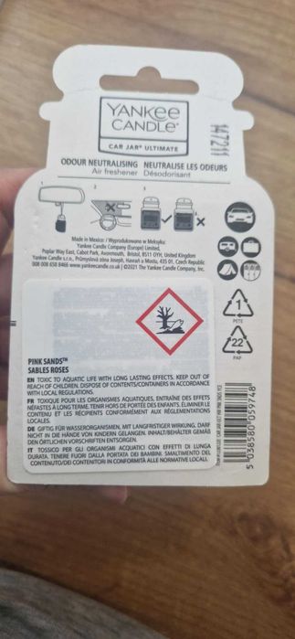 Yankee Candle zapach do auta samochodu nowy! Pink SANDS