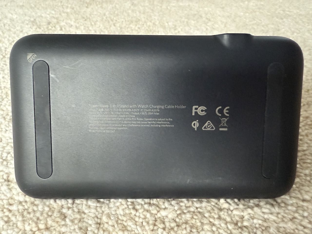 Ładowarka bezprzewodowa Anker A2579 PowerWave 3 w 1 z certyfikatem Qi