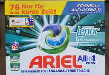 Ariel All in 1 Pods Universal Kapsułki do Prania z Lenorem – 76 szt.