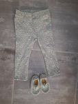 Spodnie 86/92  H/M  + buciki 18/19 gratis