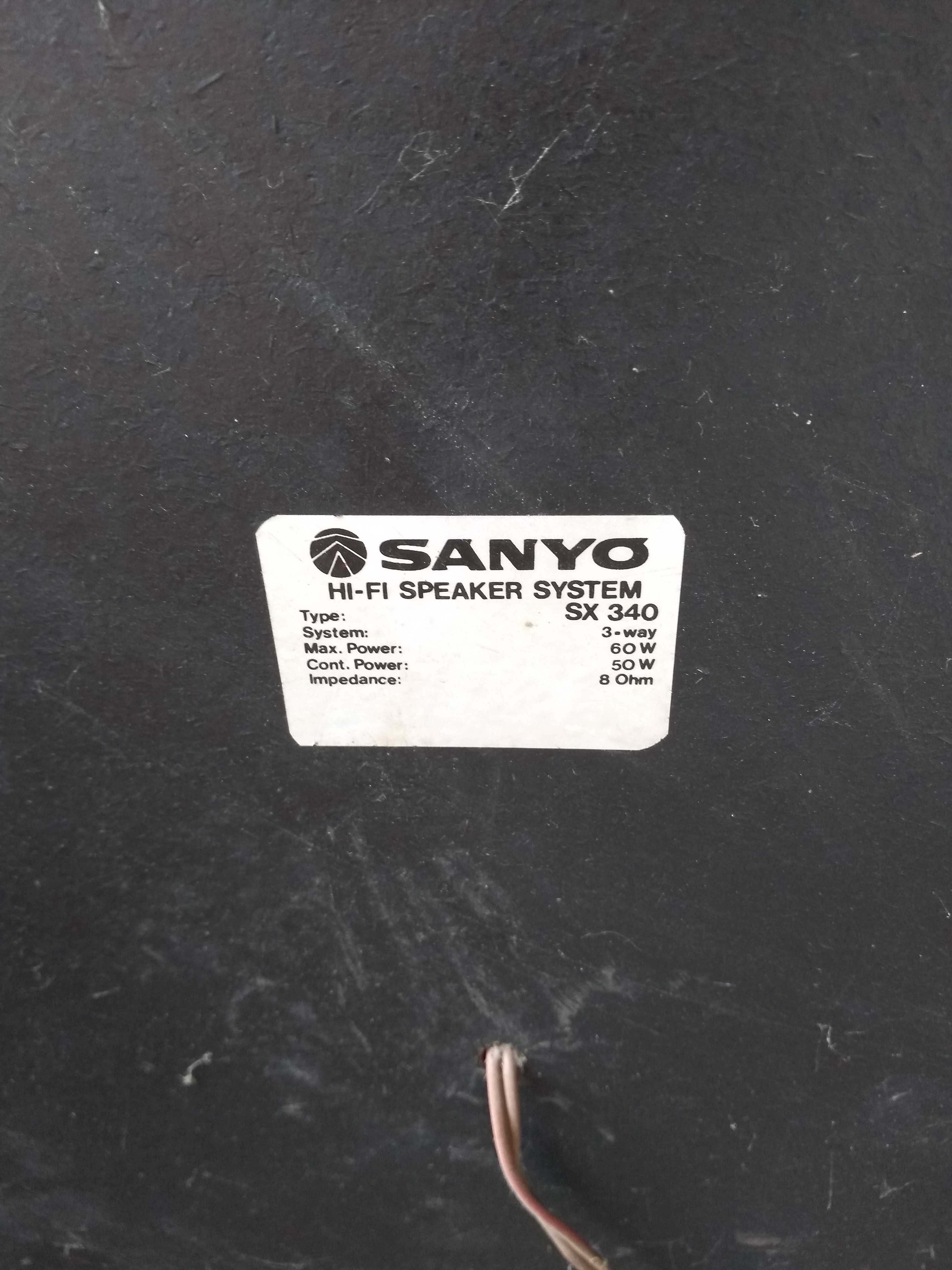 kolumny głośnikowe Sanyo SX 340 głośniki
