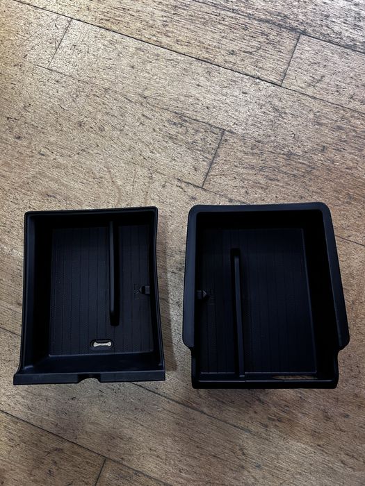 Conjunto 2 Bandeja caixa organizadora carro Tesla - Novo