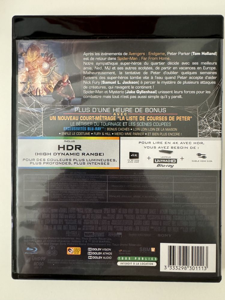 Spider-Man Far from Home Bluray 4K
