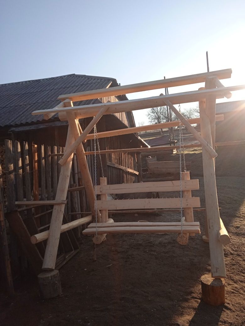Продам ліжко з Дикого Зрубу, Альтанку, Гойдалка
