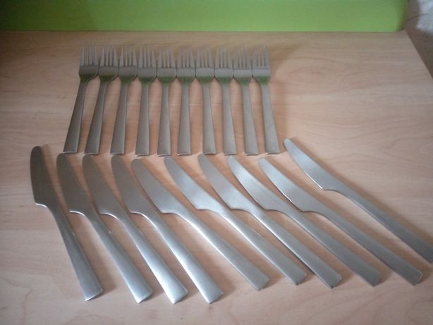 Набор Вилки Ножи столовые ikea 10+10, нержавеющая сталь.