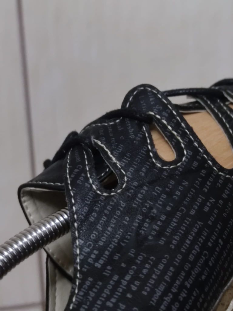buty damskie 40 półbuty Super in mokasyny półbuty czarne eleganckie ci