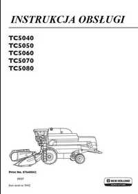 Instrukcja obsługi New Holland TC 5040, 5050, 5060, 5070 PL