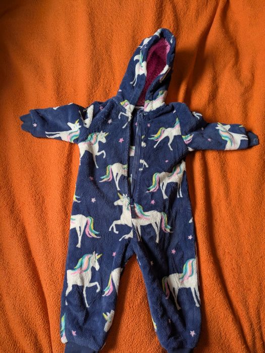 Стильний, фірмовий Теплий флісовий комбінезон M&S на дівчинку 1,5-2 ро