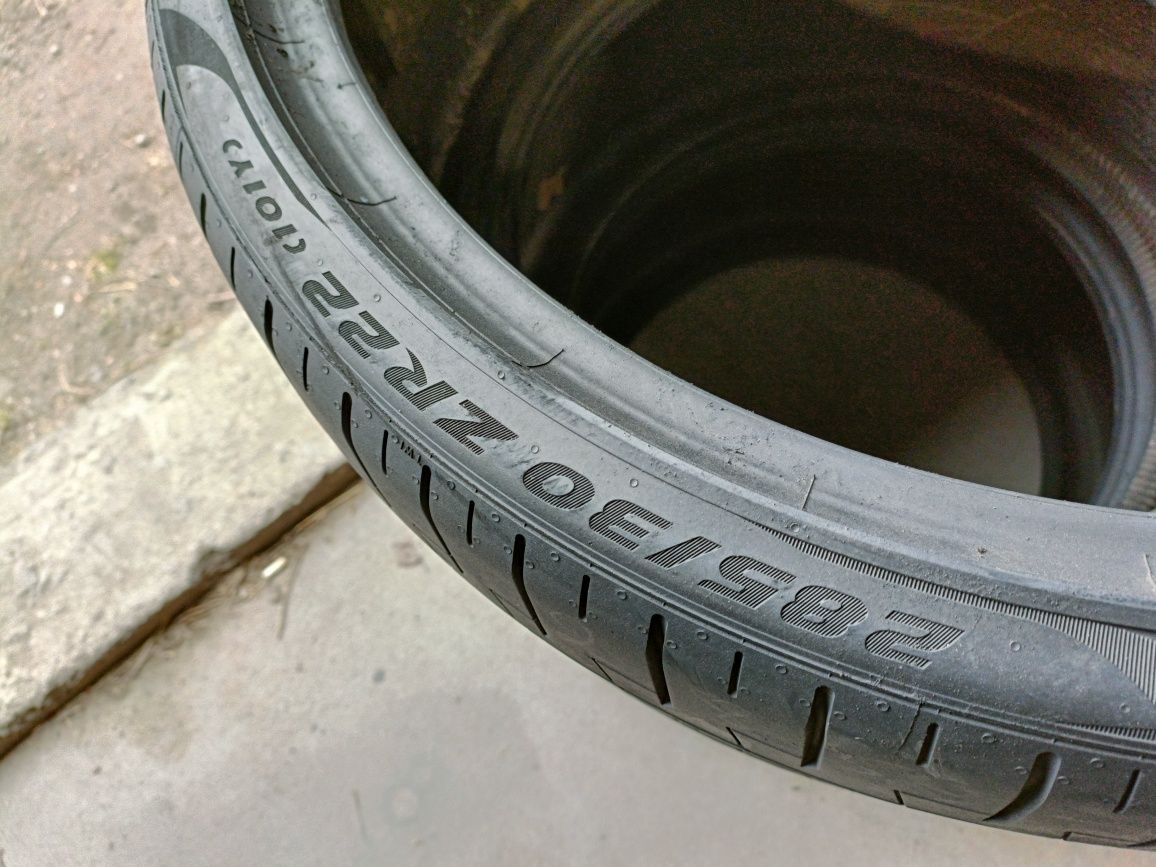 D09, 1 sztuka 285/30r22 Pirelli PZero AO z 2021r PCNŚ 7mm 101Y