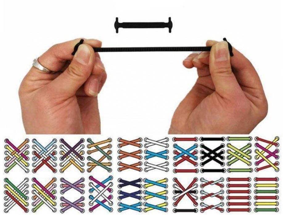 Силіконові шнурки для взуття.Силиконовые шнурки для обуви