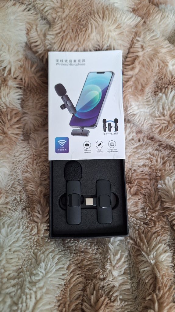 Bezprzewodowy mini mikrofon NOWY