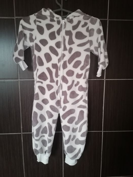 Тепле махрове кігурумі з карманами на блискавці