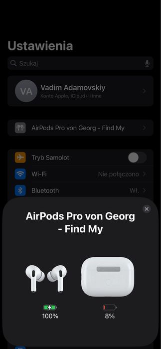 AirPods Pro 2generacie oryginalne w dobrym stanie 2024roku