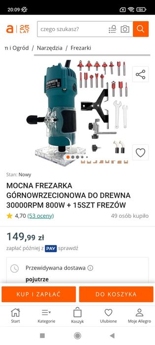 Mocna frazarka plus frezy