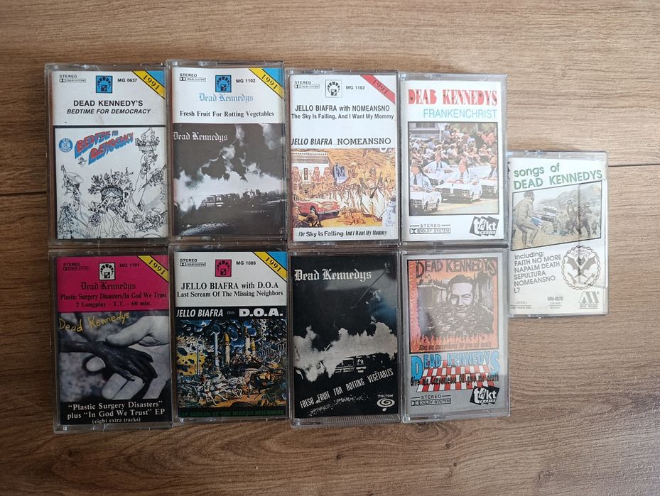 Dead Kennedys punk zestaw 9 kaset