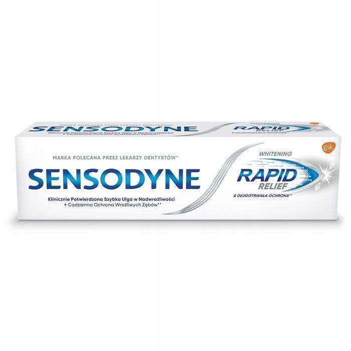 Sensodyne Whitening Rapid Relief Pasta do Zębów Wrażliwych 75ml