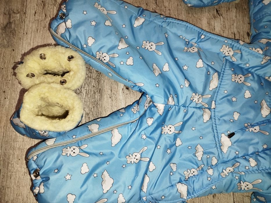 Зимовий комбінезон - трансформер для малюка, від 0 до 1.5 років