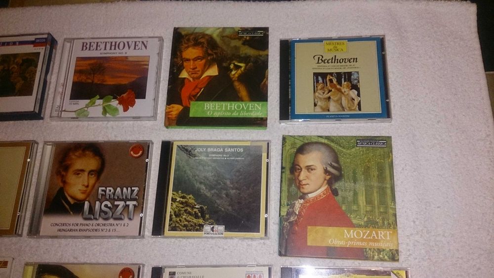 música clássica (bach, beethoven, berlioz, mozart, schumann…) cds