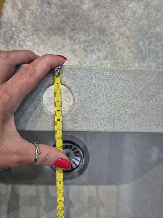 Мийка кухонна сіра прямокутна