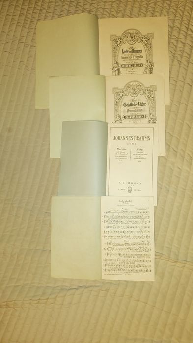 Nuty  niemieckie BRAHMS bardzo stare antyk