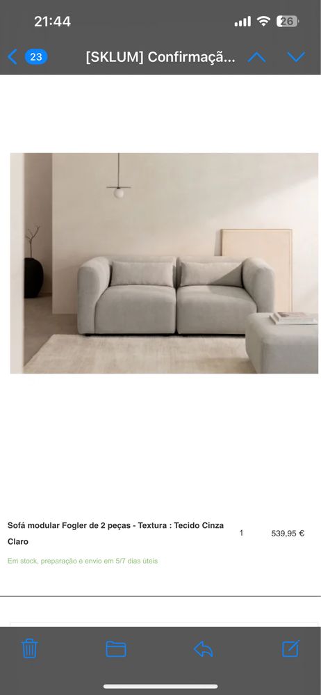 Sofa modular SKLUM