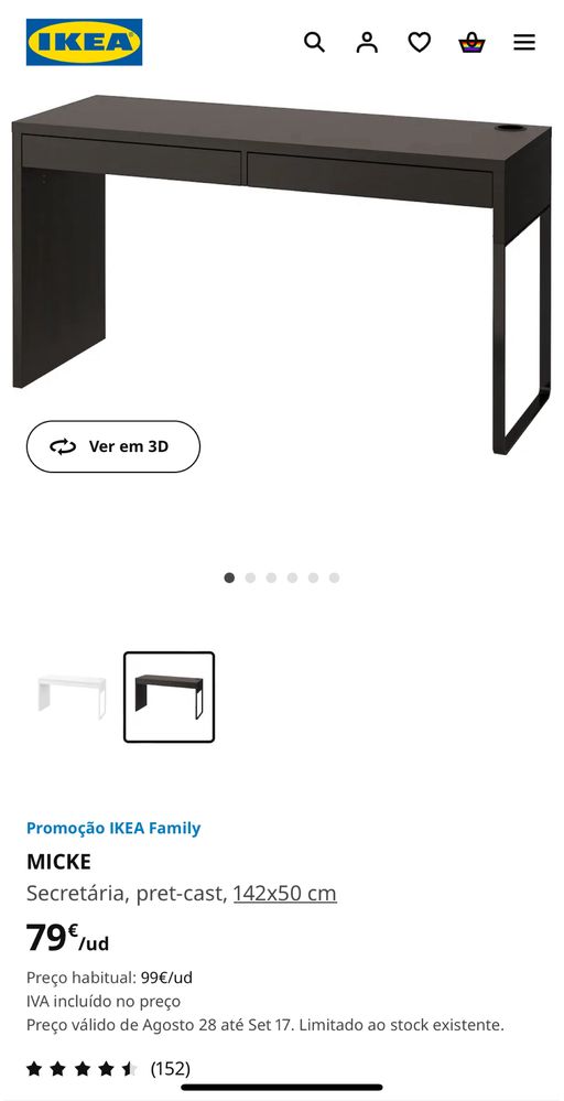 Secretaria Micke Ikea