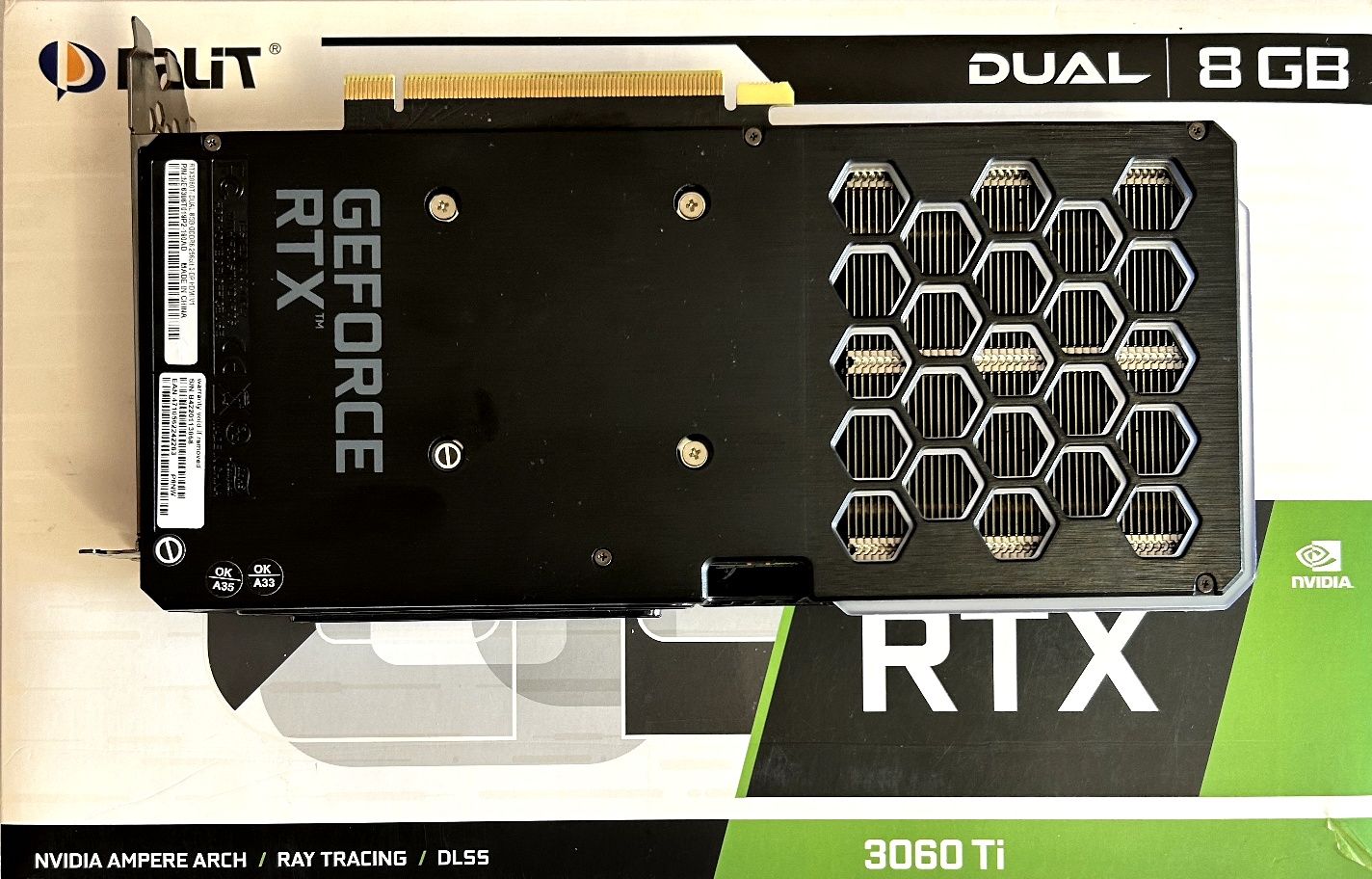 Видеокарта RTX 3060Ti Palit Dual 8GB 3060 Ti