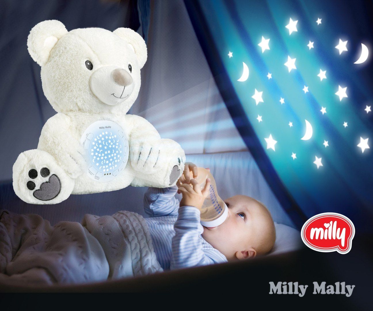 Milly Zabawka pluszowa z Projektorem Milly Bear