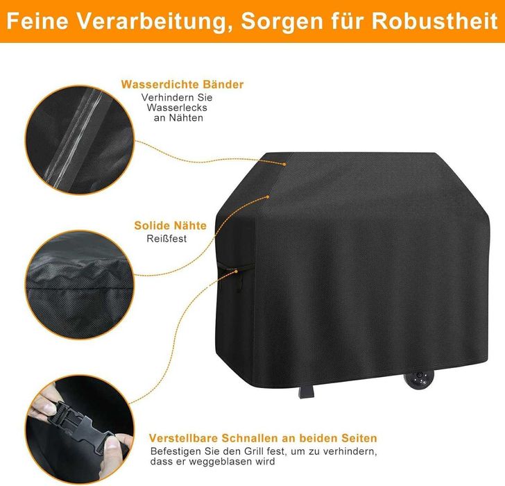 Pokrowiec na grill Raweao 133 x 67 x 110 cm, wodoodporny