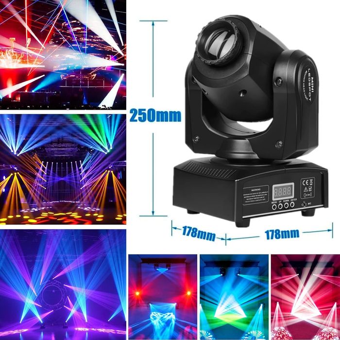 Lampa Sceniczna LED Ruchoma Głowa DMX512 - Efektowne Oświetlenie