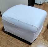 Puff Branco Quadrado IKEA