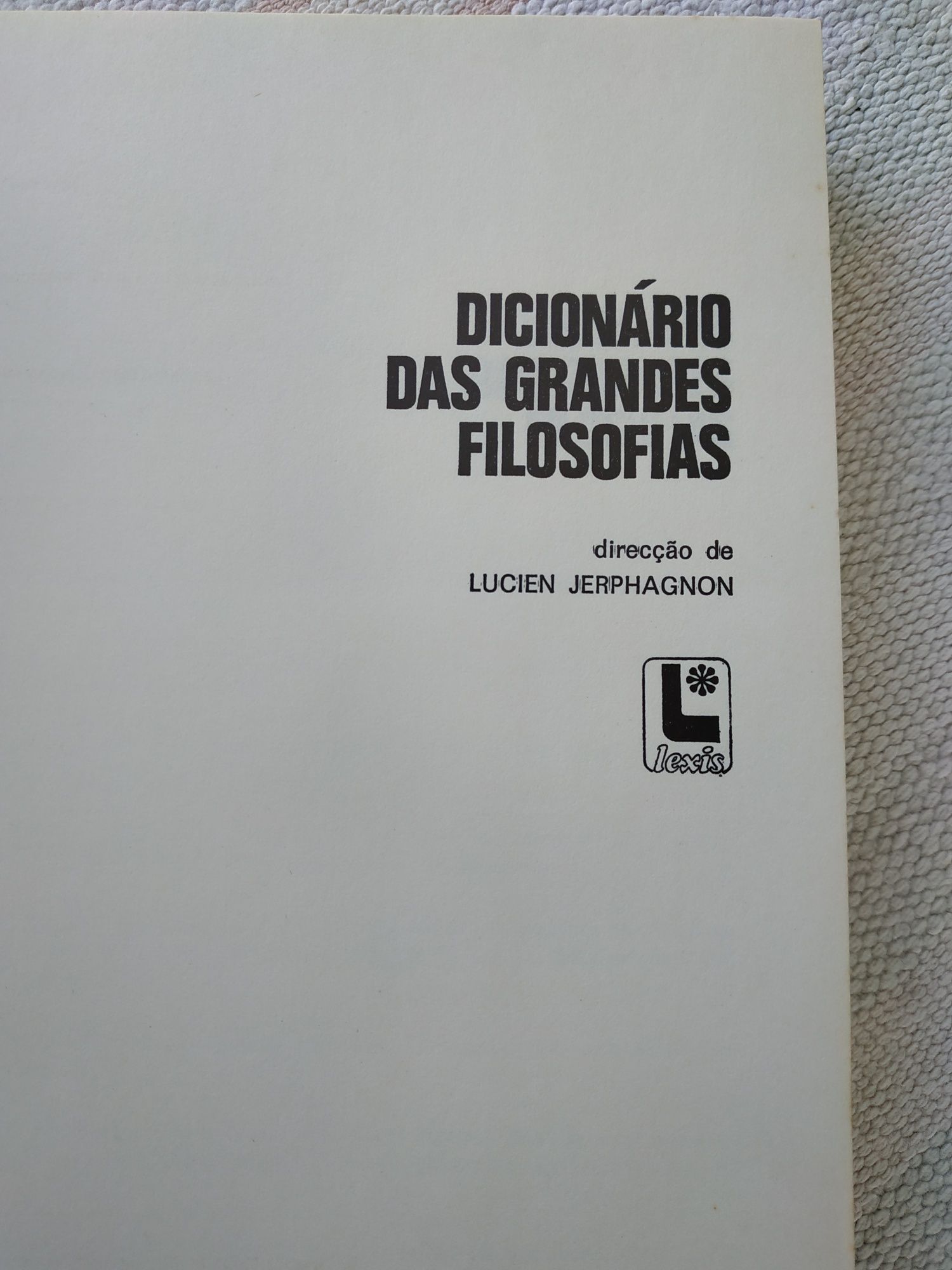 Dicionário das grandes filosofias