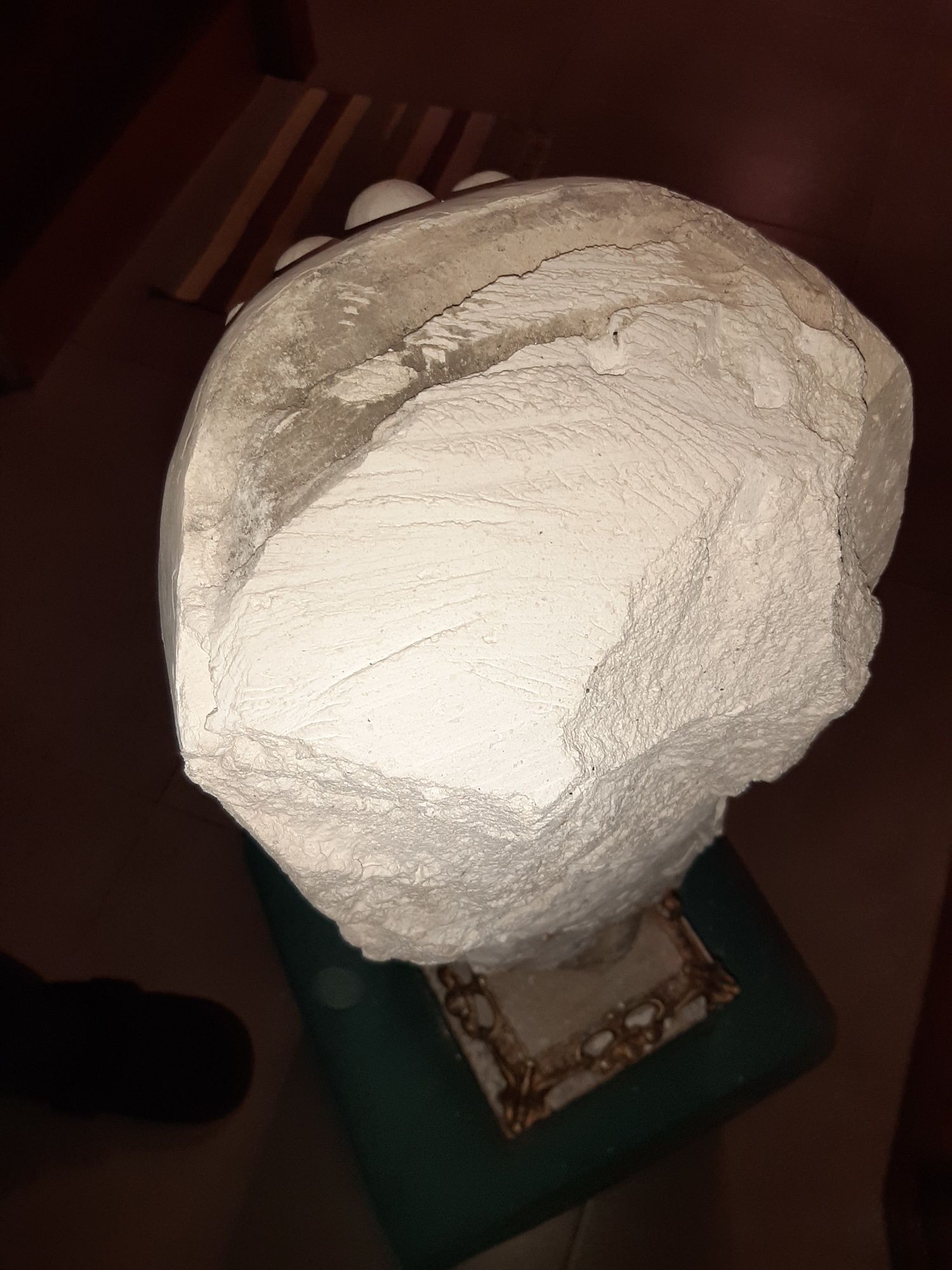 Escultura em Gesso Maciço Trabalho Manual Do Século XVlll