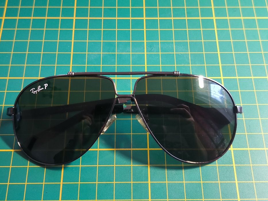 Ray Ban Aviator zielone.