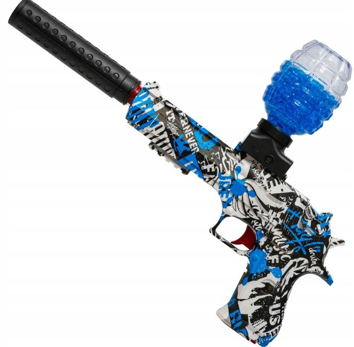 Wyrzutnia pistolet na strzałki piankowe kulki żelowe 2w1 Akumulator