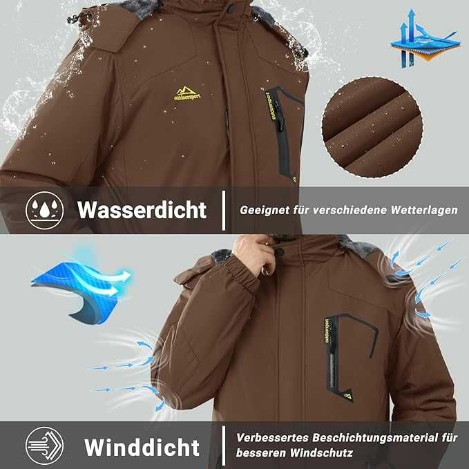 Nowa męska kurtka / parka / soft shell /zimowa /R-L / KEFITEVD !A1000!