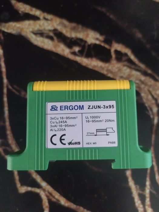 Złączka szynowa trzytorowa - jednopolowa