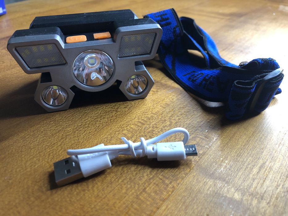 Налобний акумуляторний ліхтарик