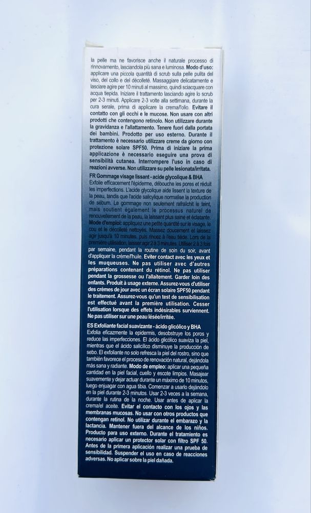 FLUFF peeling do twarzy wygładzający - kwas glikolowy i BHA