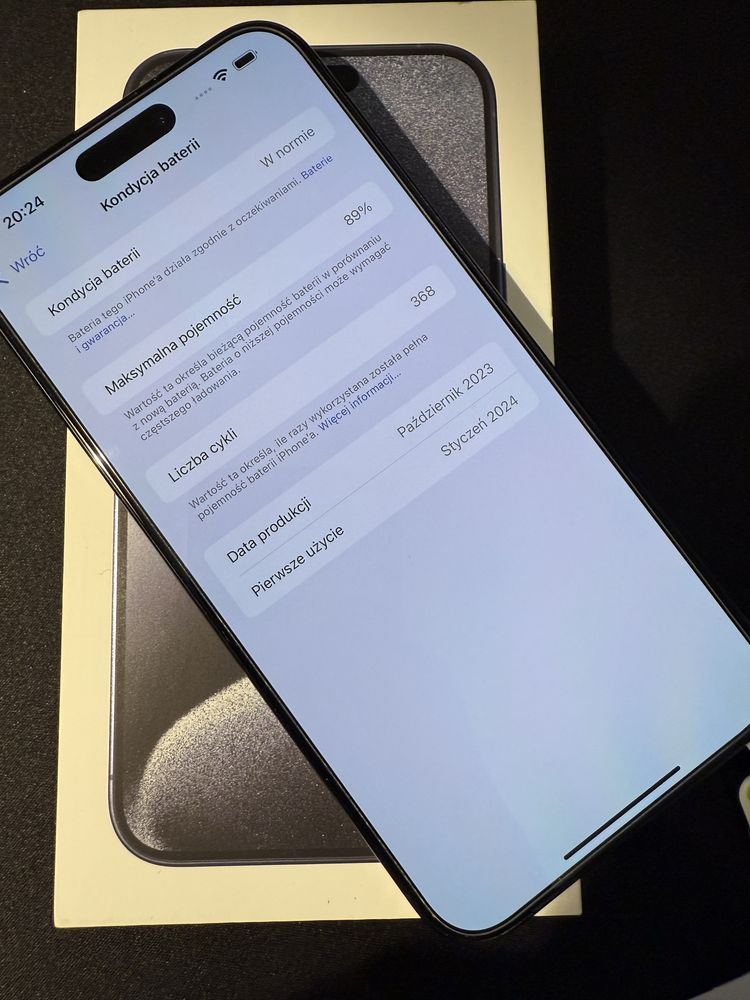 iPhone 15 Pro Max 512GB Blue Titanium z zestawem case-ów
