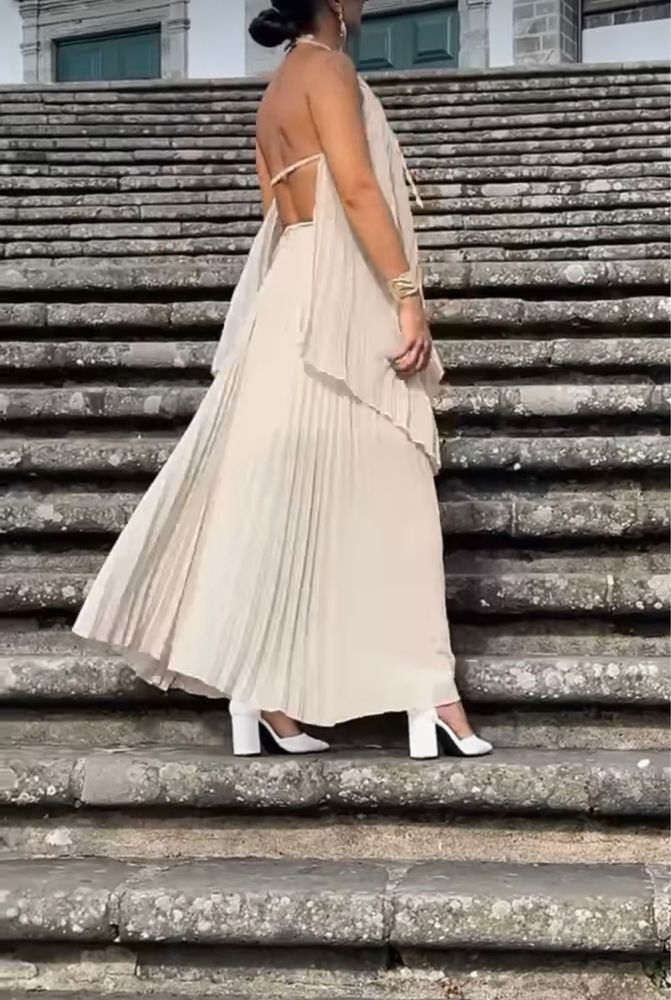 Conjunto 2 peças saia + top estilo cerimónia tam M novo com etiqueta