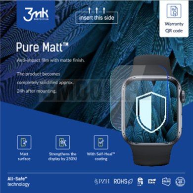 Folia hydrożelowa 3MK PURE MATT PRO - do APPLE WATCH SERIES 7 45MM