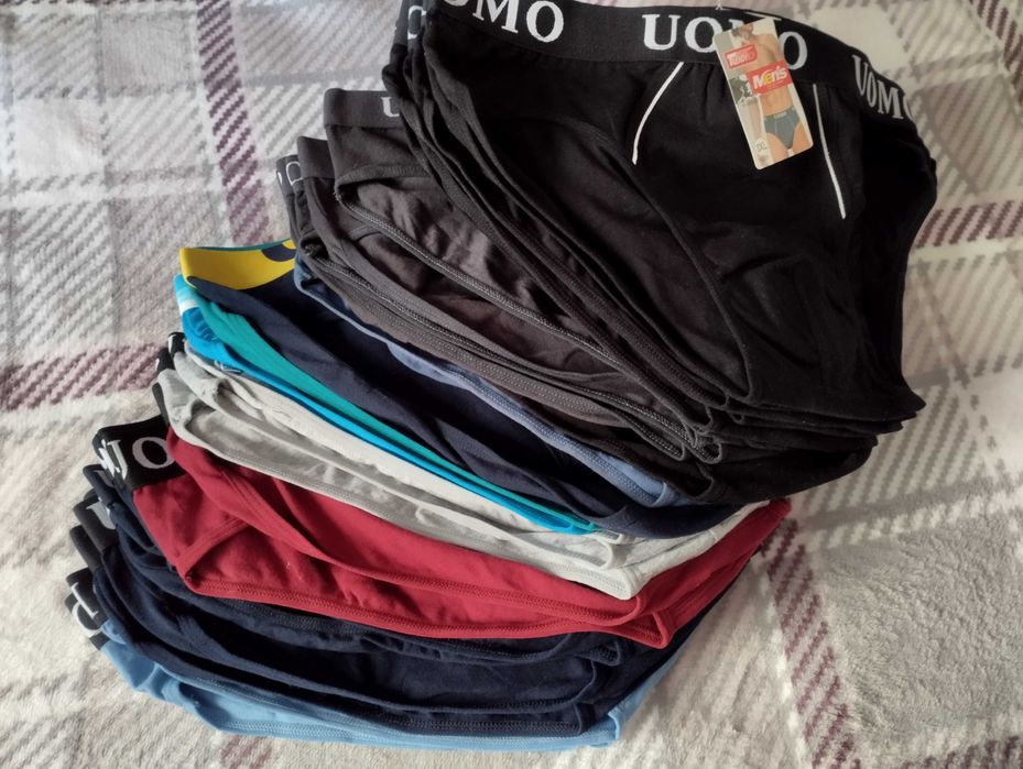Majtki Męskie UOMO Slipy 95% bawełna  Rozmiar: M   L    XL   XXXL