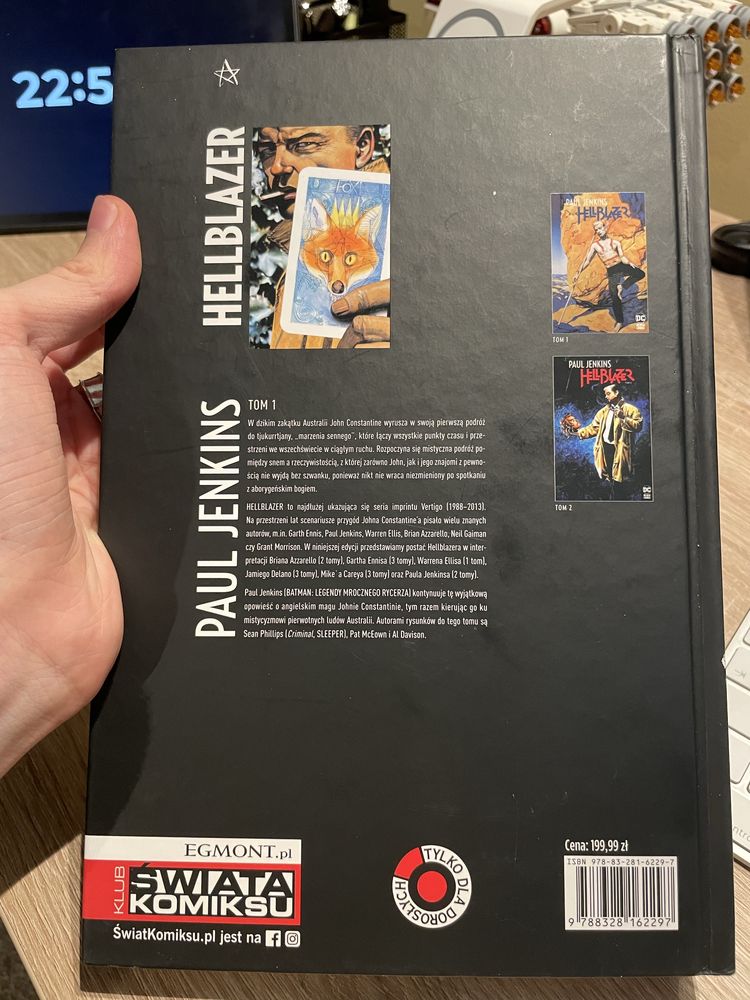 Komiks Hellblazer Tom 1 (Paul Jenkins) - Stan IDEALNY, jak NOWY!