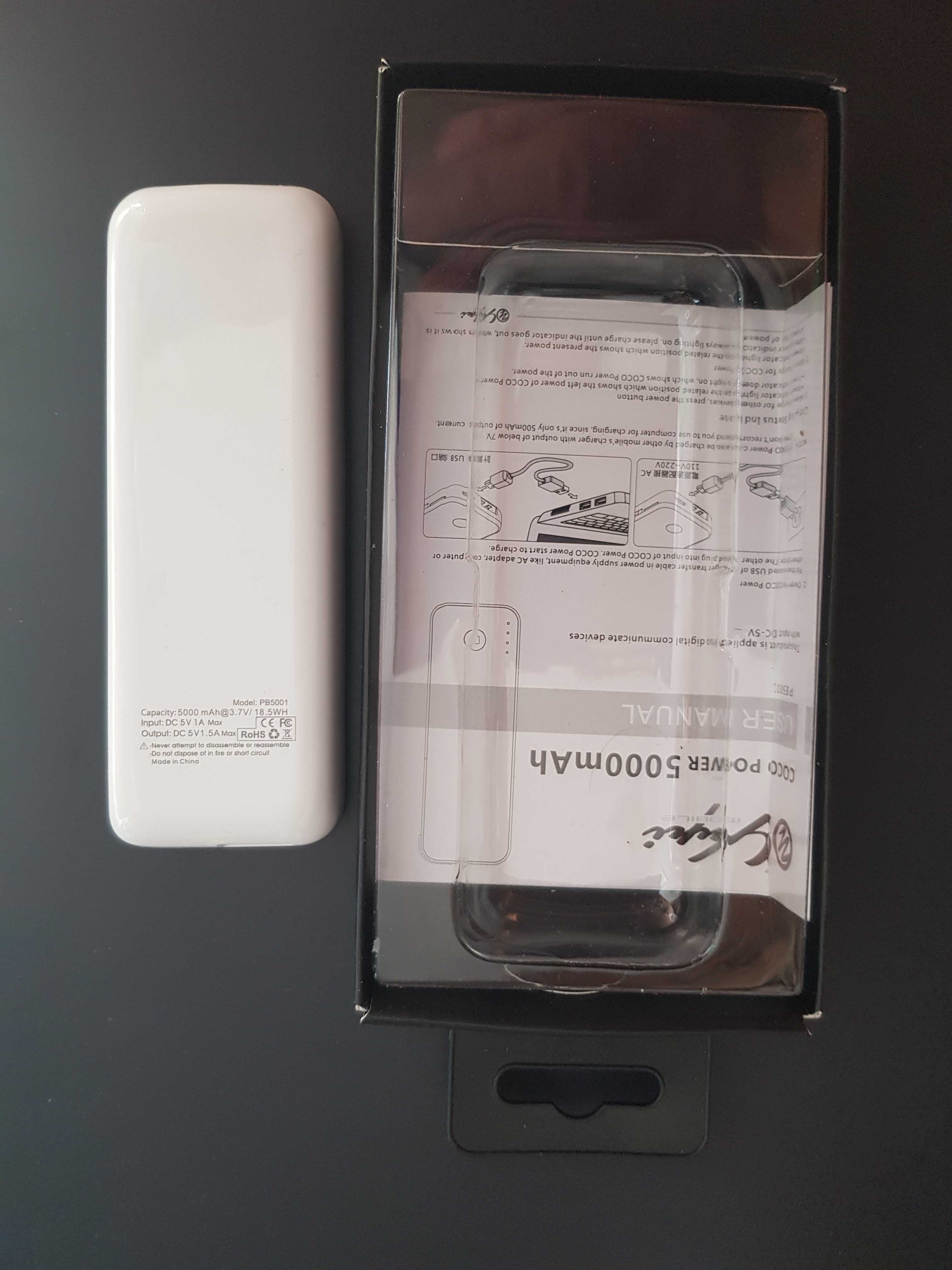 PowerBank 5000 mAh szybka ładowarka do wszystkich smart phones