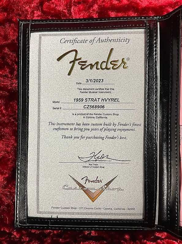 Fender Stratocaster Custom Shop 1959