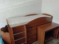 Двоярусне ліжко з викоченим столом Універсал, Компаніт